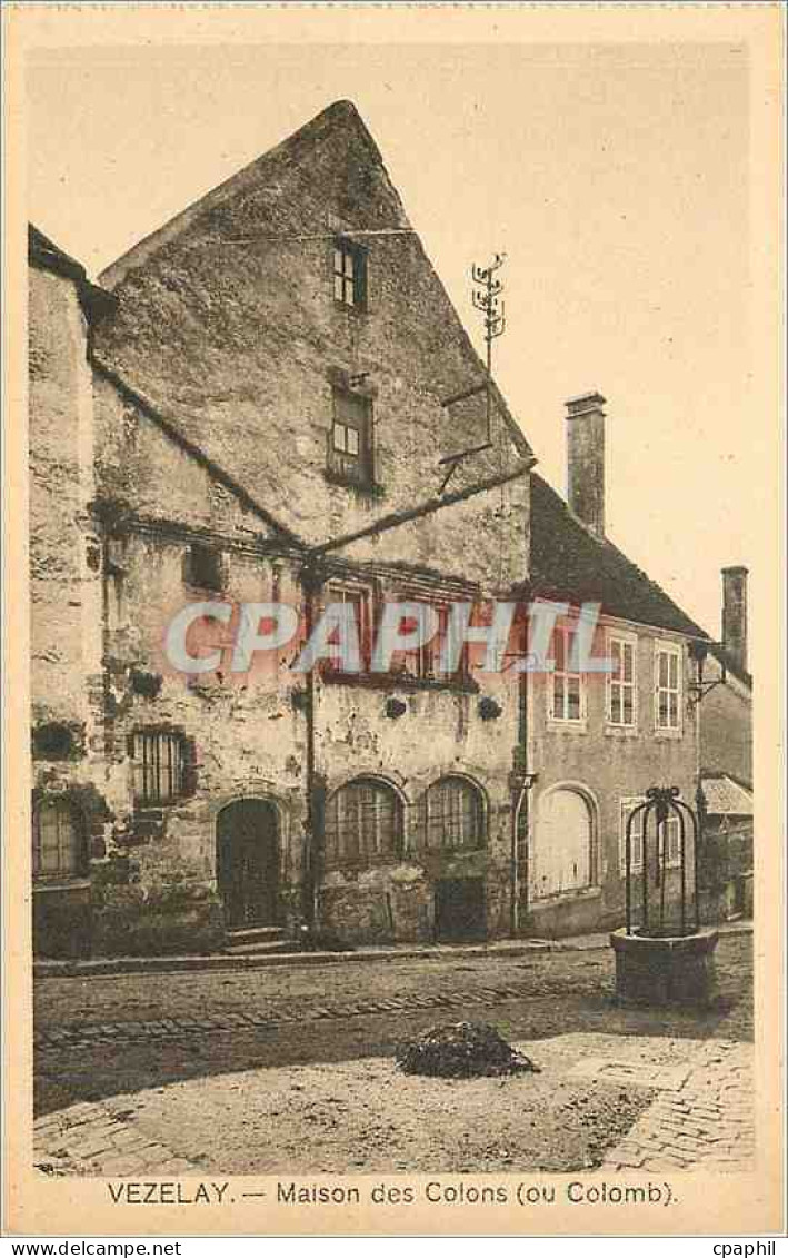 CPA Vezelay Maison des Colons