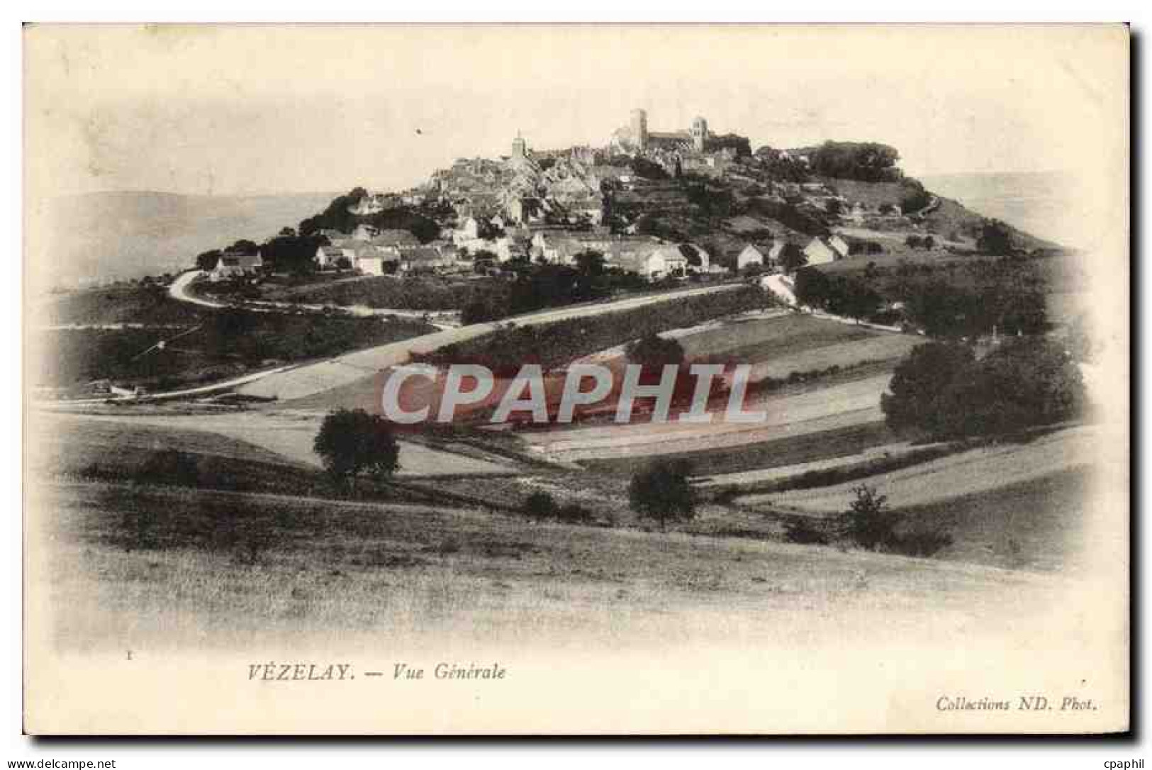 CPA Vezelay Vue Generale
