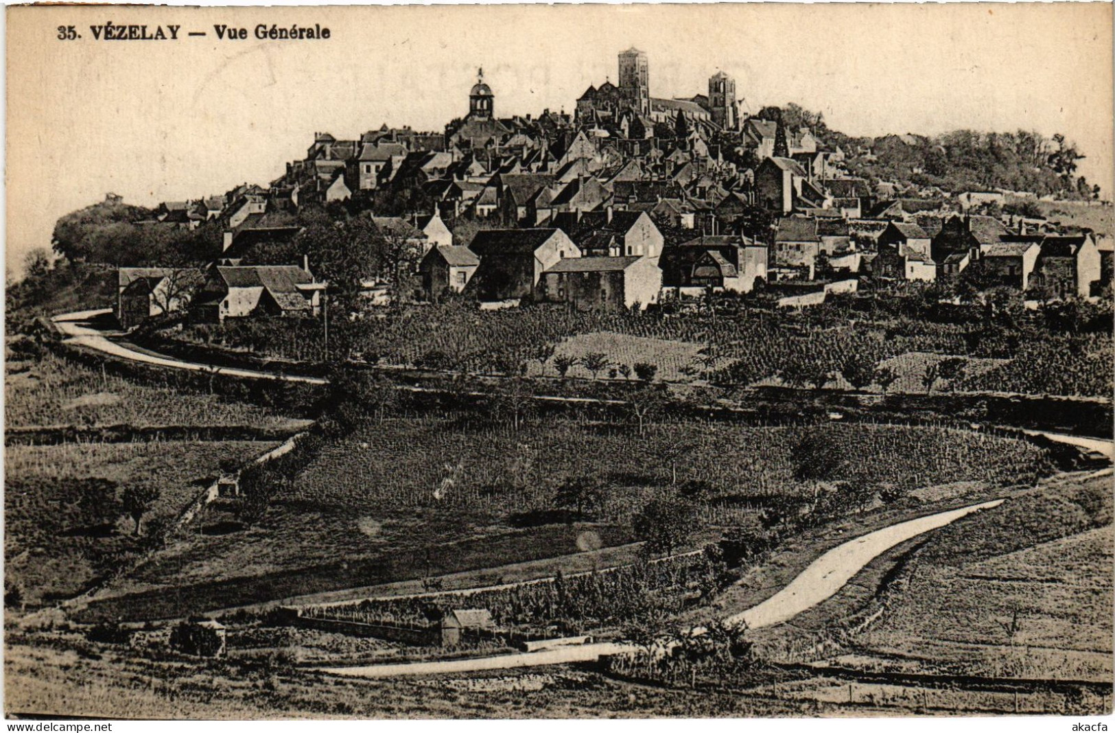 CPA Vezelay vue generale (1478621)
