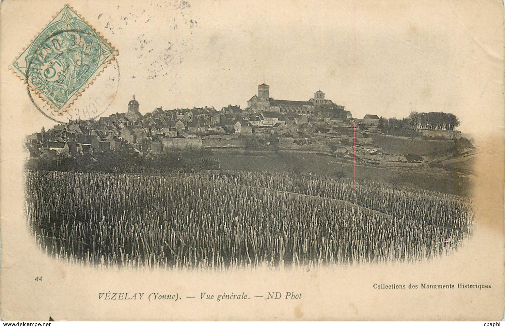 CPA Vezelay Yonne Vue generale