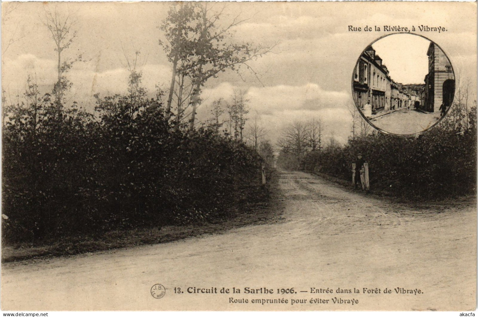 CPA Vibraye Entree dans la Foret FRANCE (1451330)