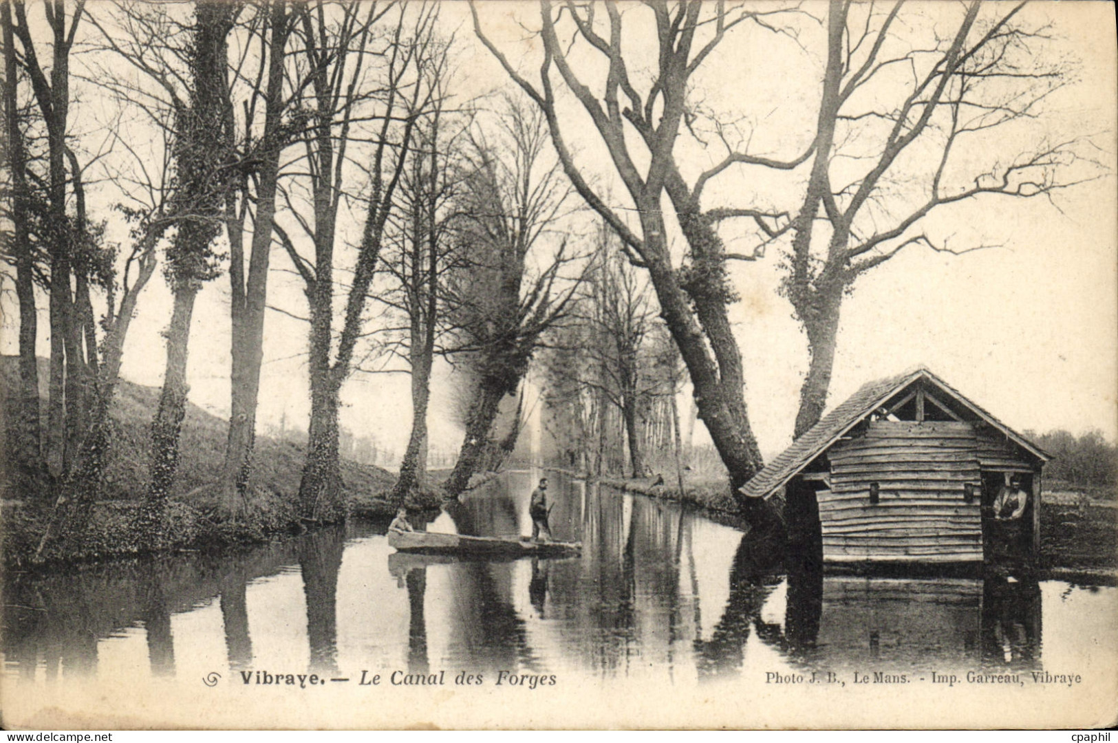 CPA Vibraye Le Canal des Forges