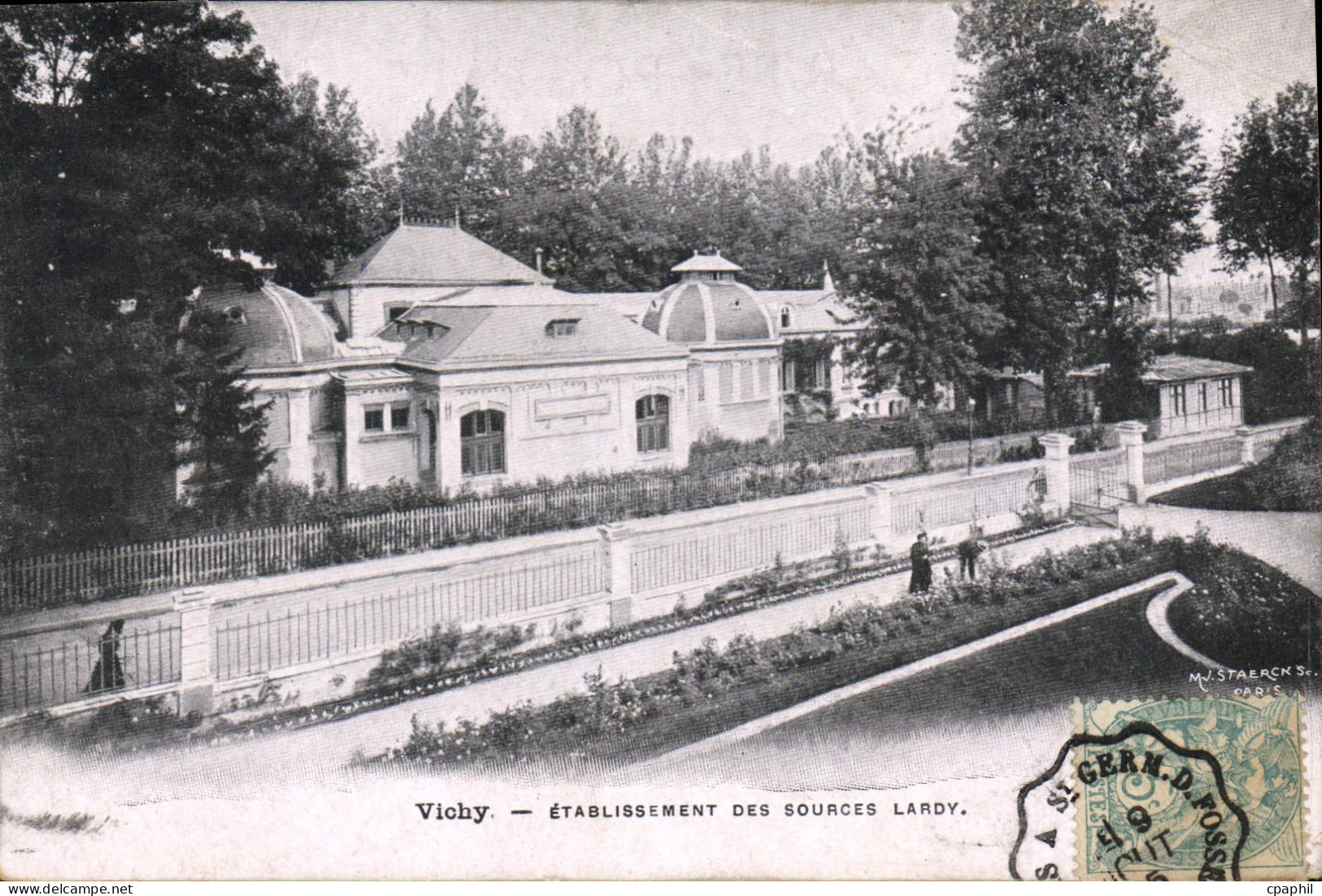 CPA Vichy Etablissement des sources lardy