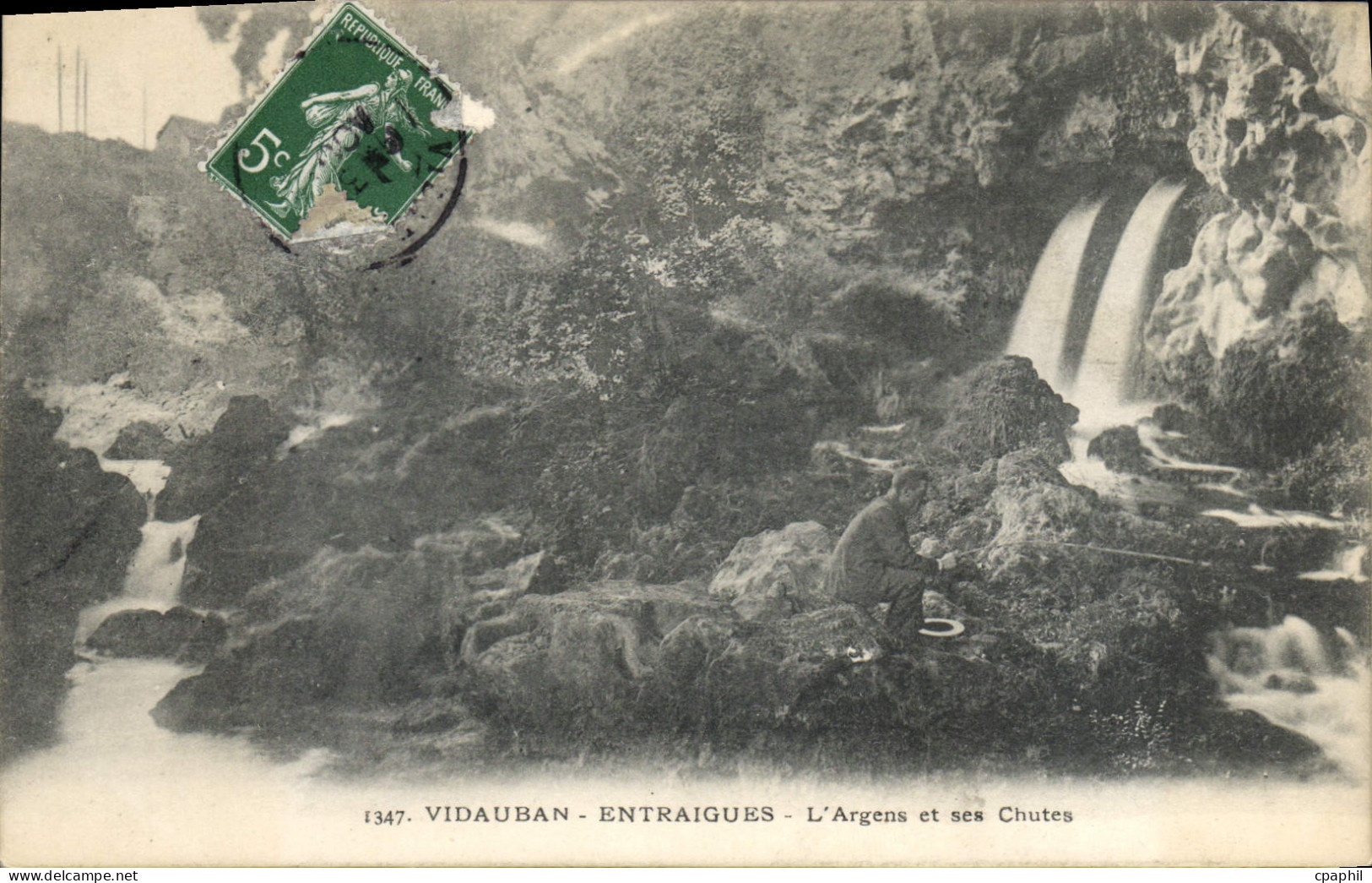 CPA Vidauban Entraigues l'Argens et ses Chutes