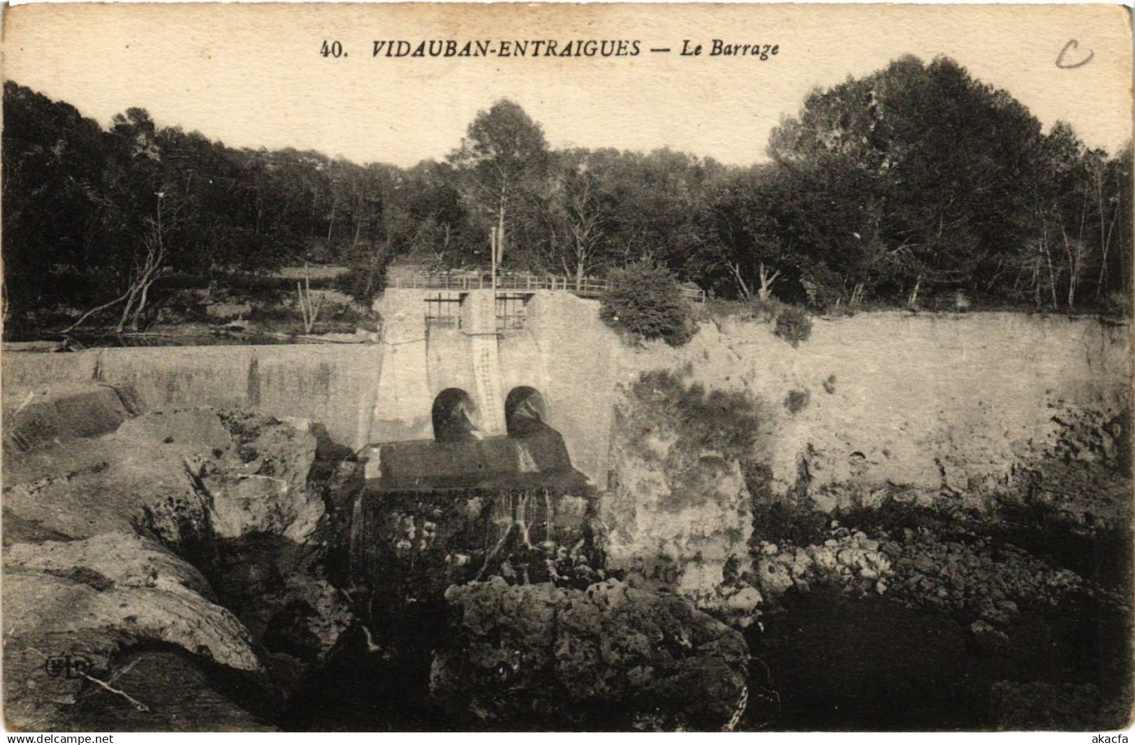 CPA VIDAUBAN Entraigues-Le Barrage (411297)