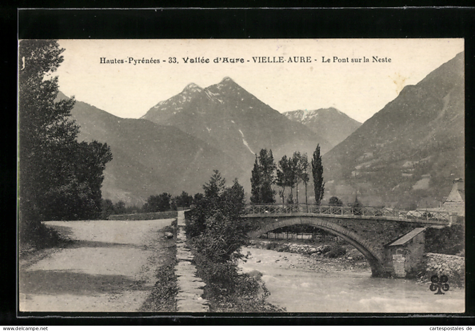 CPA Vielle-Aure, Le Pont sur la Neste