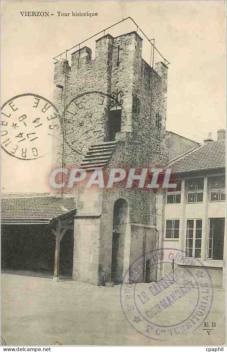 CPA Vierzon Tour historique