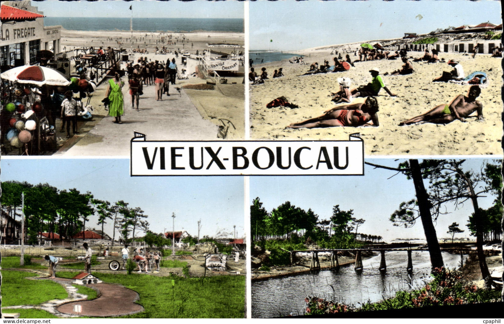 CPA Vieux Boucau golf Descente A La Plage