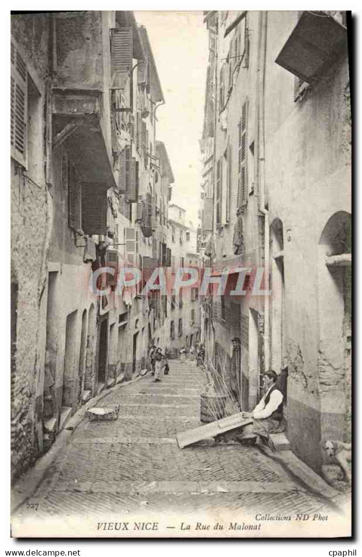 CPA Vieux Nice La Rue du Malonat