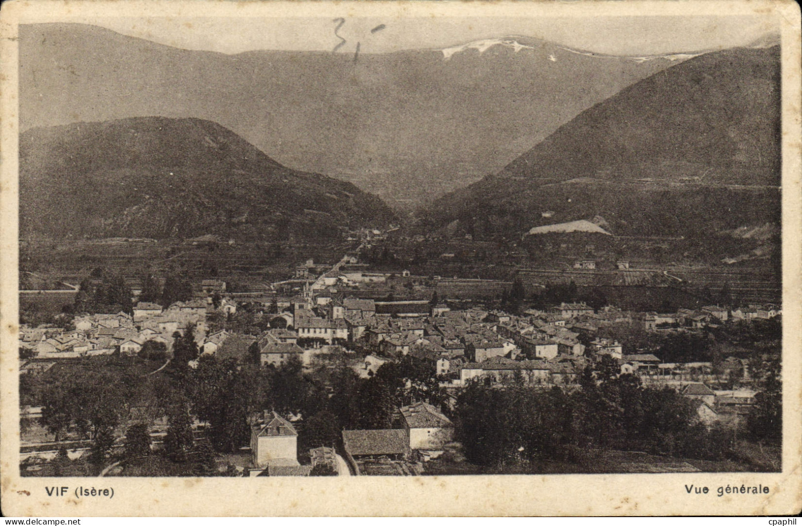 CPA Vif Isere vue generale