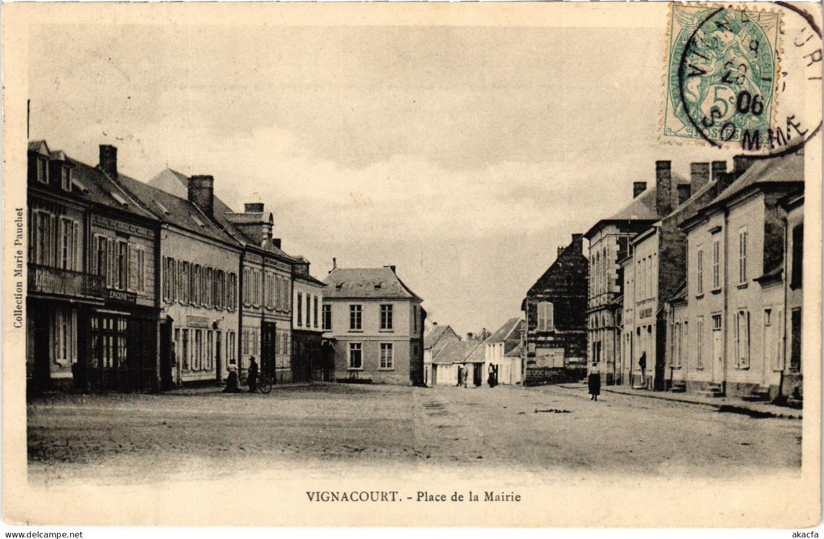 CPA Vignacourt Place de la Mairie (1497984)