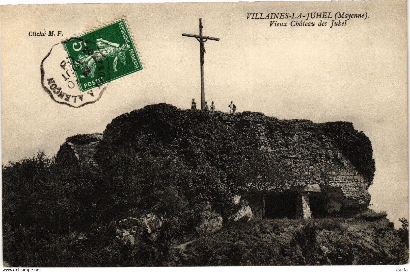 CPA VILLAINES LA JUHEL - Vieux chateau des jubel (191170)