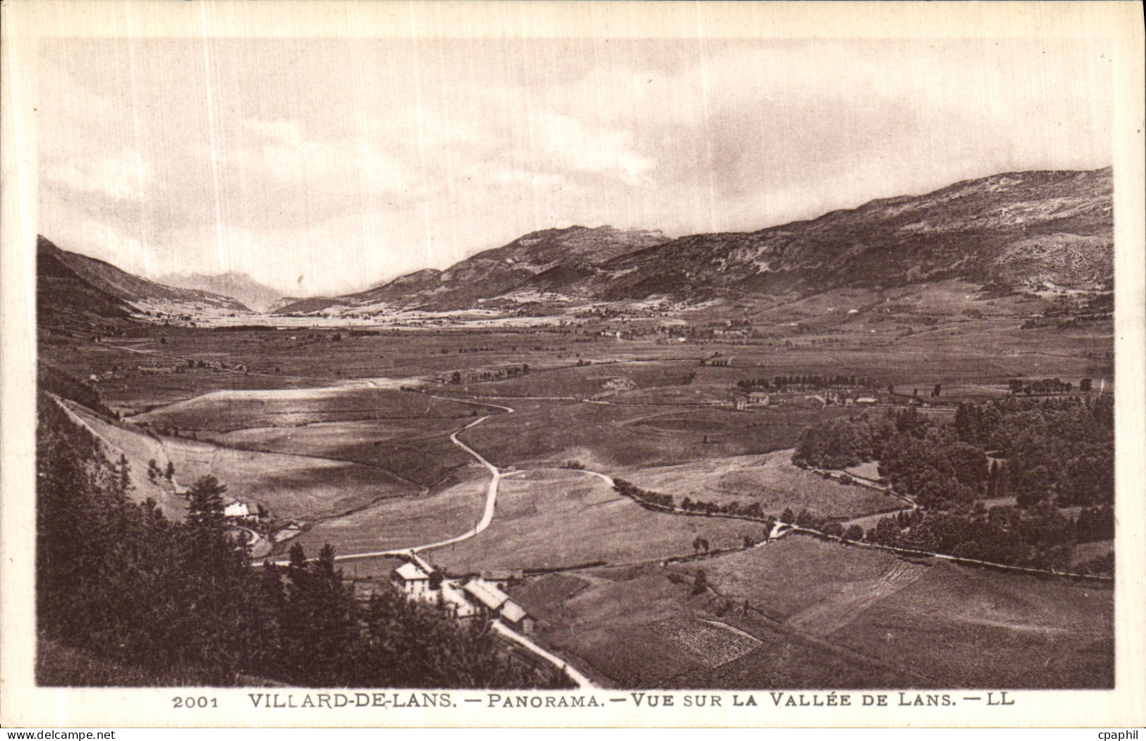 CPA Villard de Lans Panorama Vue sur la Valle de Lans
