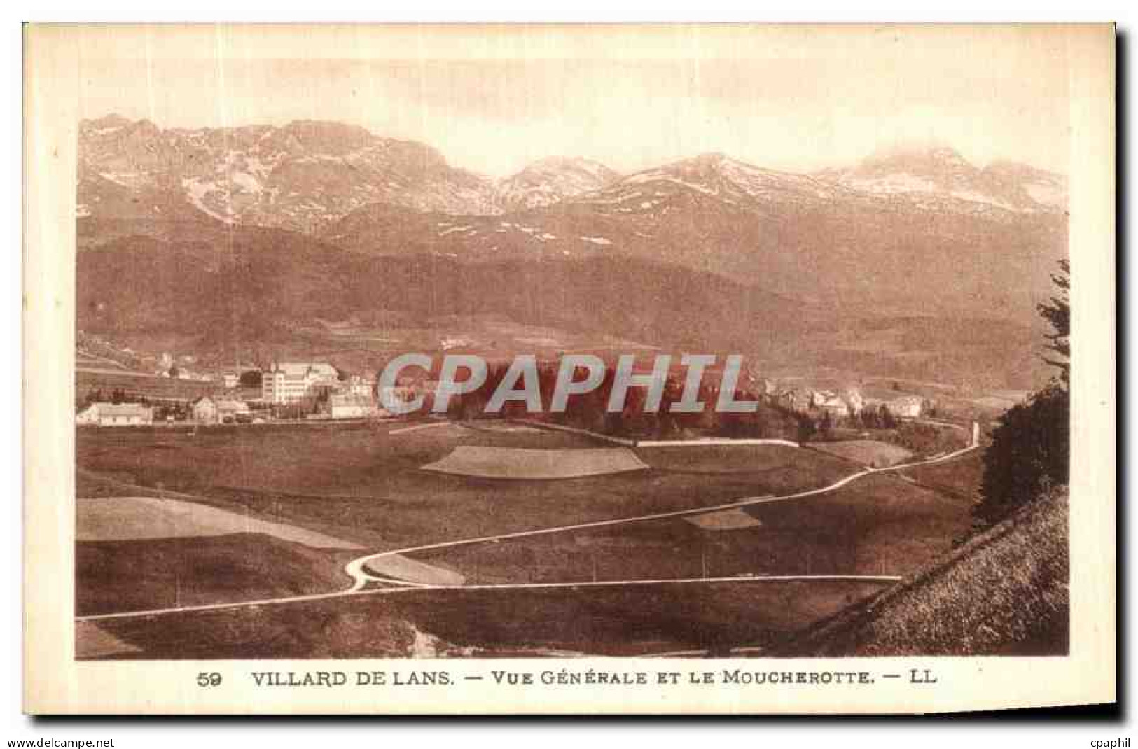 CPA Villard de Lans Vue Generale et le Moucherotte