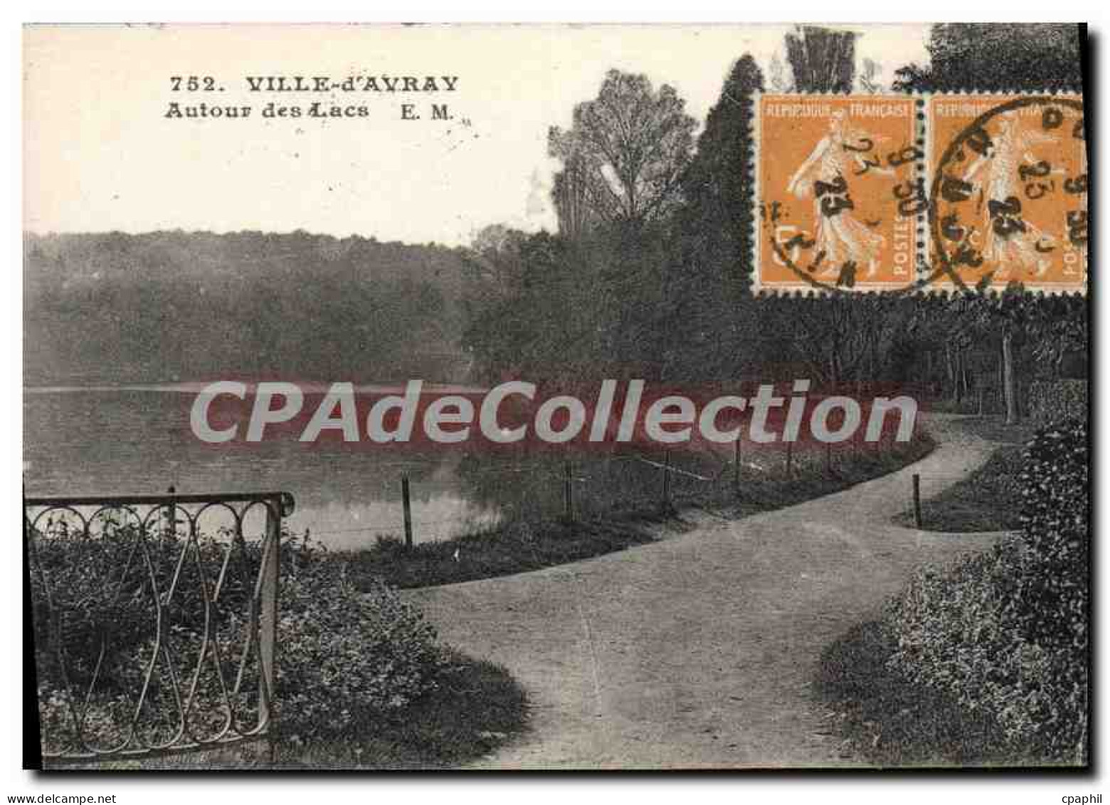 CPA Ville D'Avray Autour Des Lacs