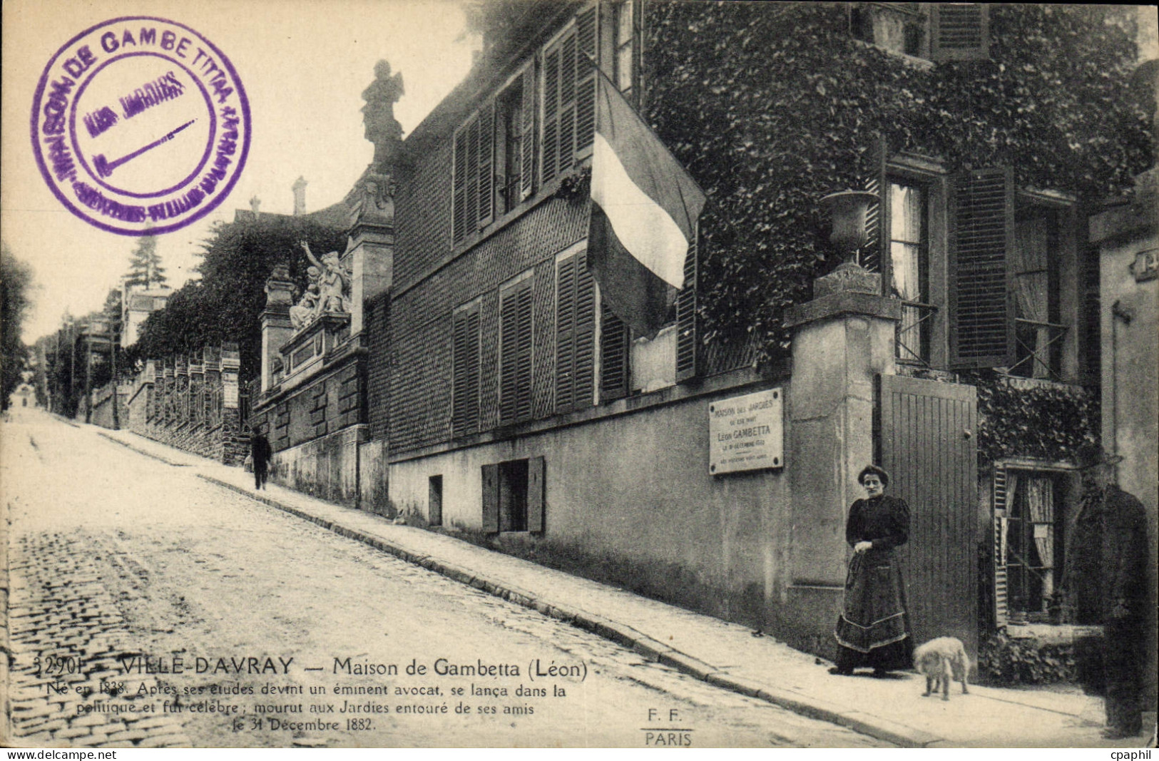 CPA Ville D'Avray Maison De Gambetta