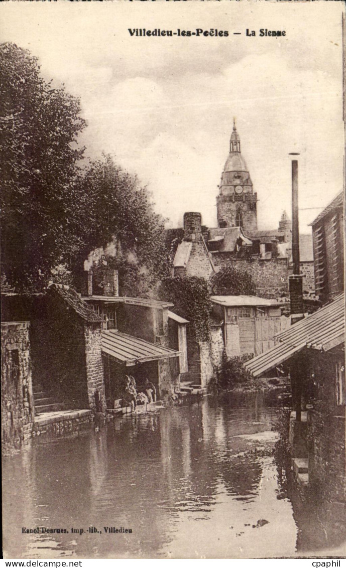 CPA Villedieu les Poeles La Sienne Lavoir