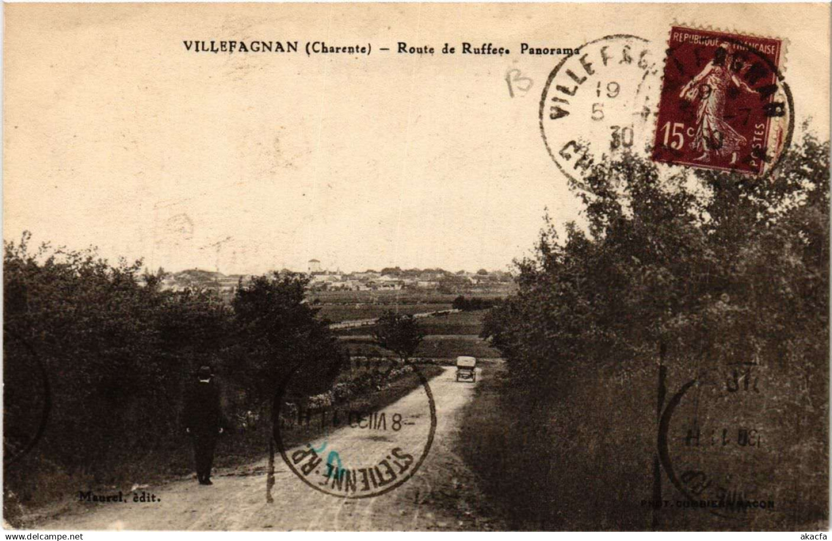 CPA Villefagnan - Route de Ruffer. Panorama (654389)