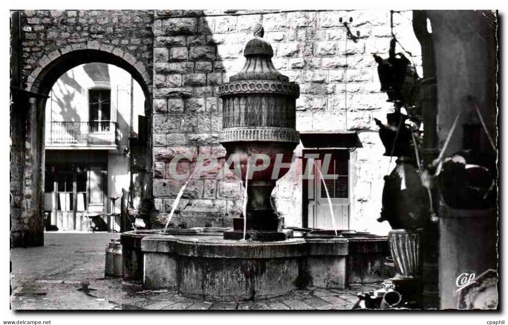 CPA Villefranche Sur Mer Fontaine du Peyra