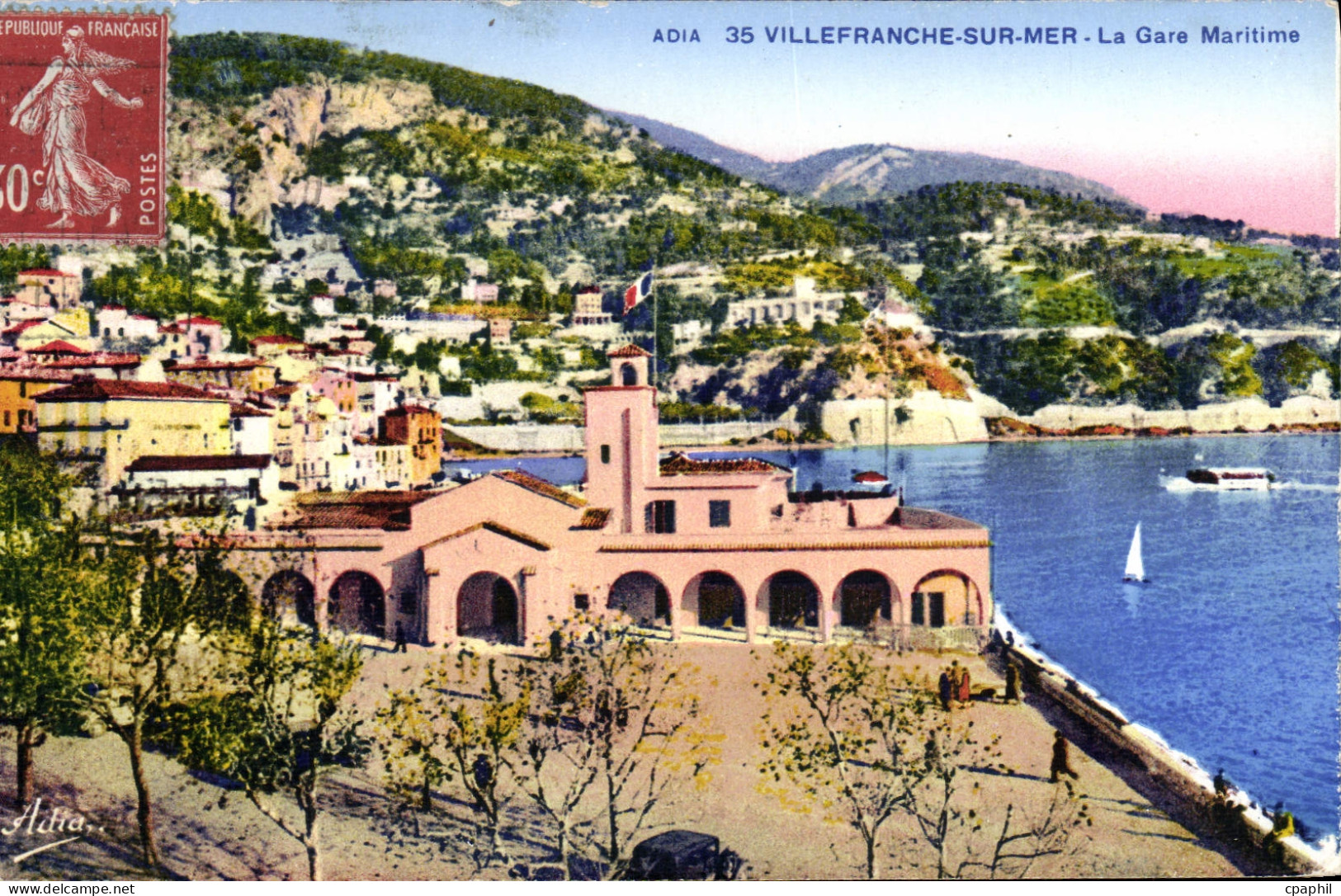 CPA Villefranche Sur Mer La Gare Maritime