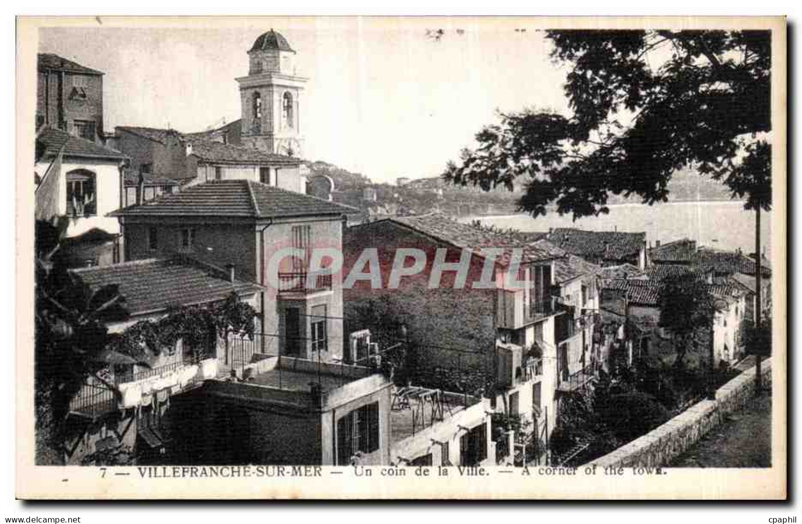CPA Villefranche Sur Mer Un Coin de la Ville A Corner of the