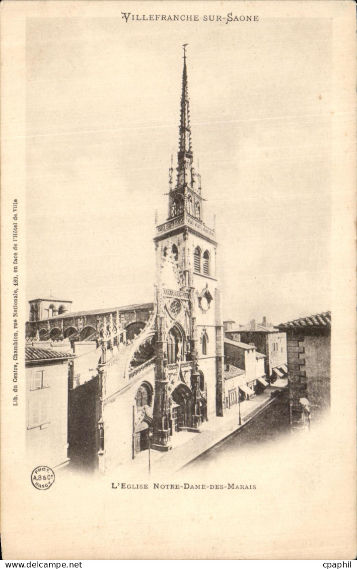 CPA Villefranche Sur Saone Eglise Notre Dame des marais