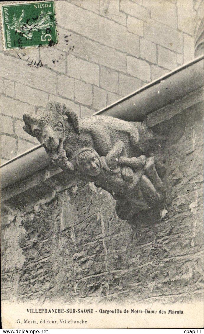 CPA Villefranche Sur Saone Gargouille De Notre Dame Des Marais