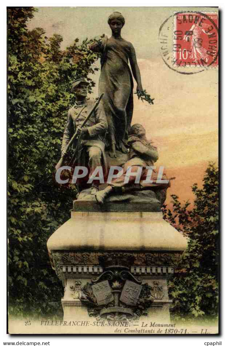 CPA Villefranche Sur Saone Le Monument des Combattants de 1870 1871 Militaria