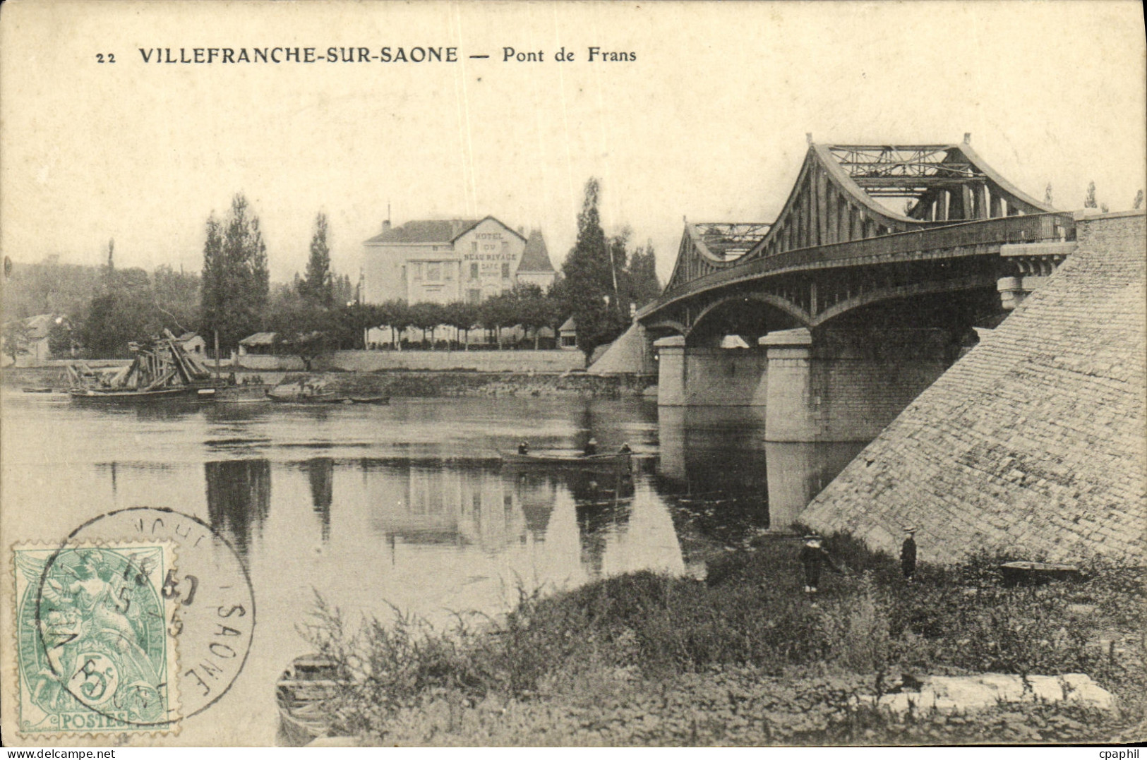 CPA Villefranche Sur Saone Pont de Frans