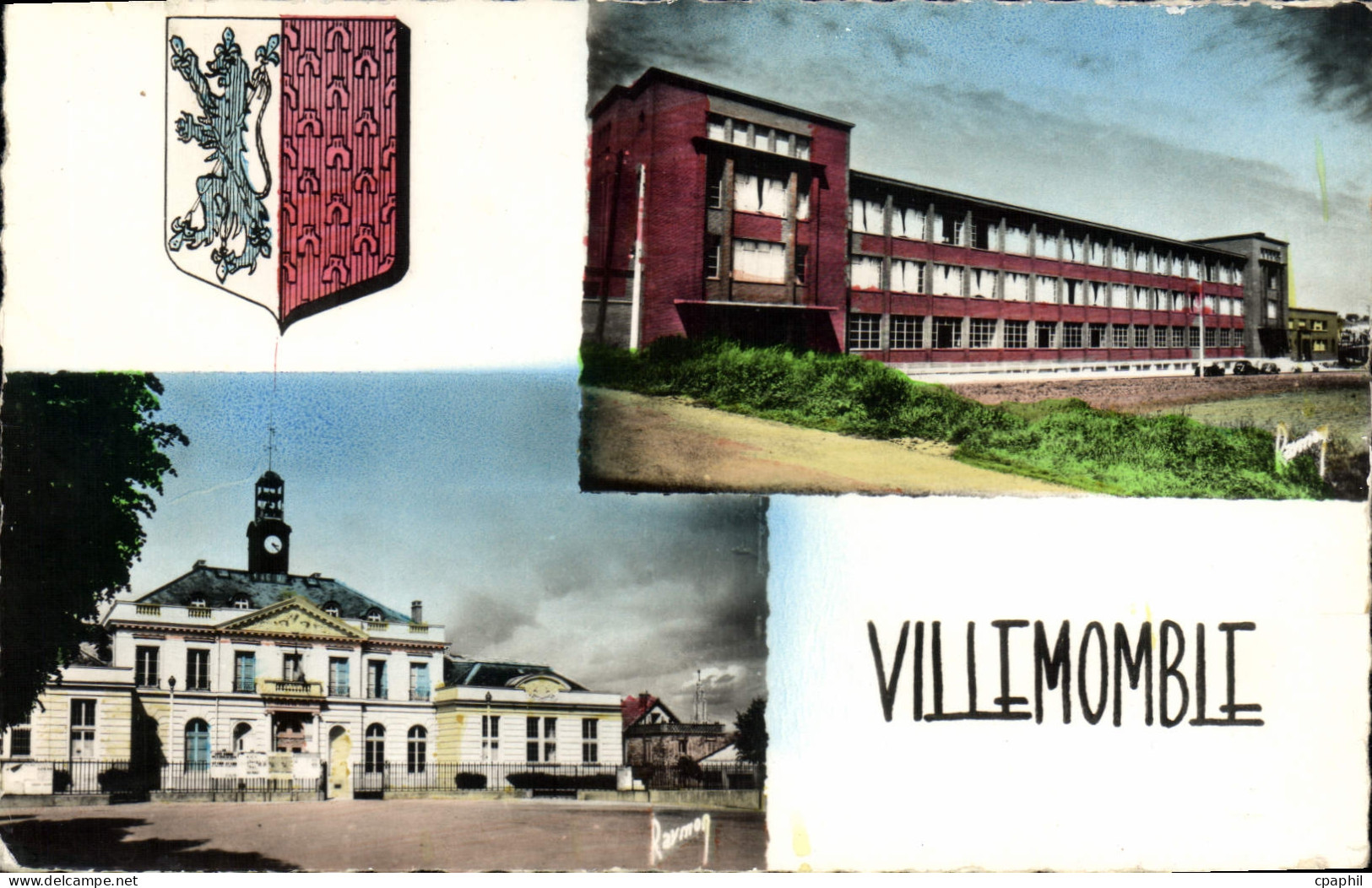 CPA Villemomble lycée Clémenceau mairie