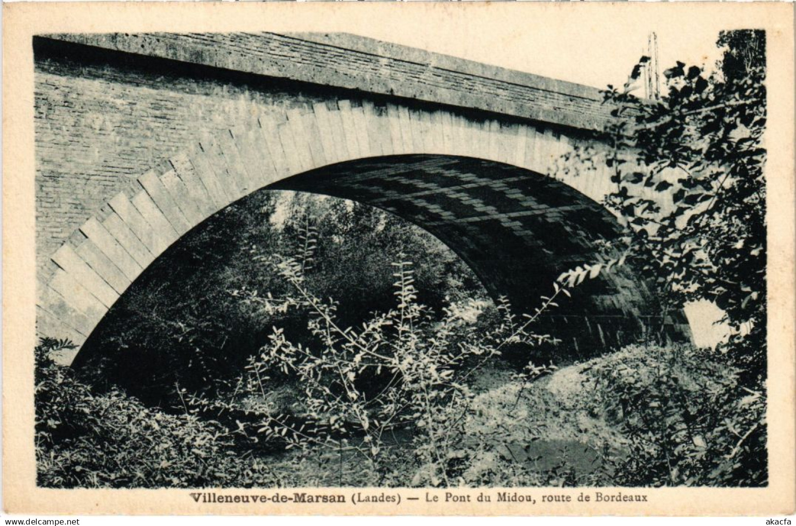 CPA Villeneuve de Marsan Le Pont du Midou FRANCE (1280859)