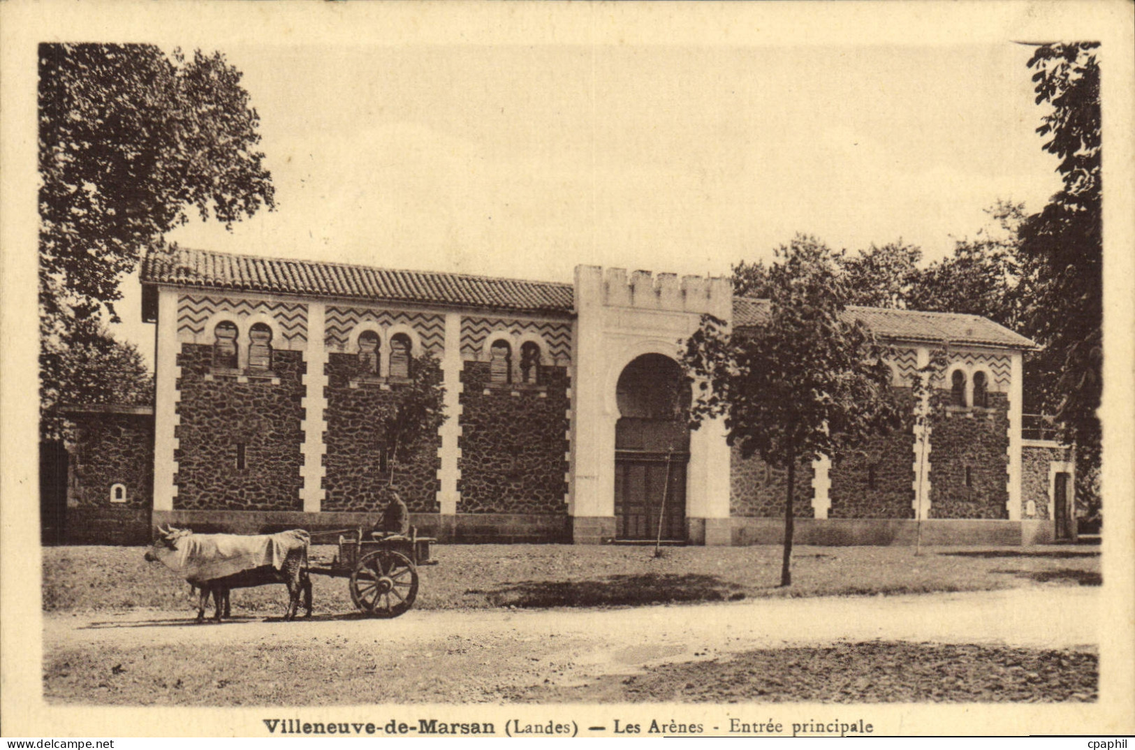 CPA Villeneuve De Marsan Les Arenes Entree Principale