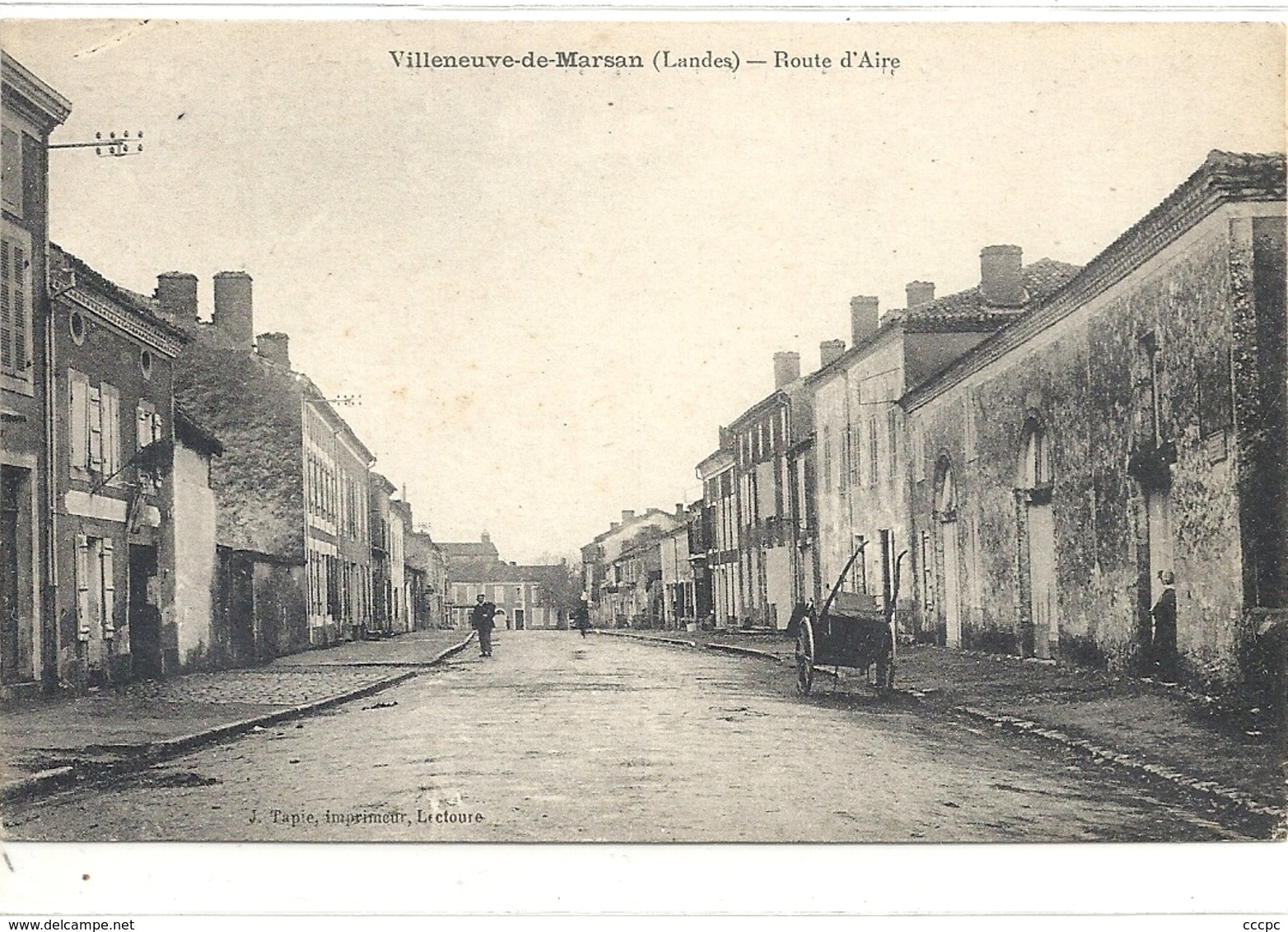 CPA Villeneuve-de-Marsan Route d'Aire