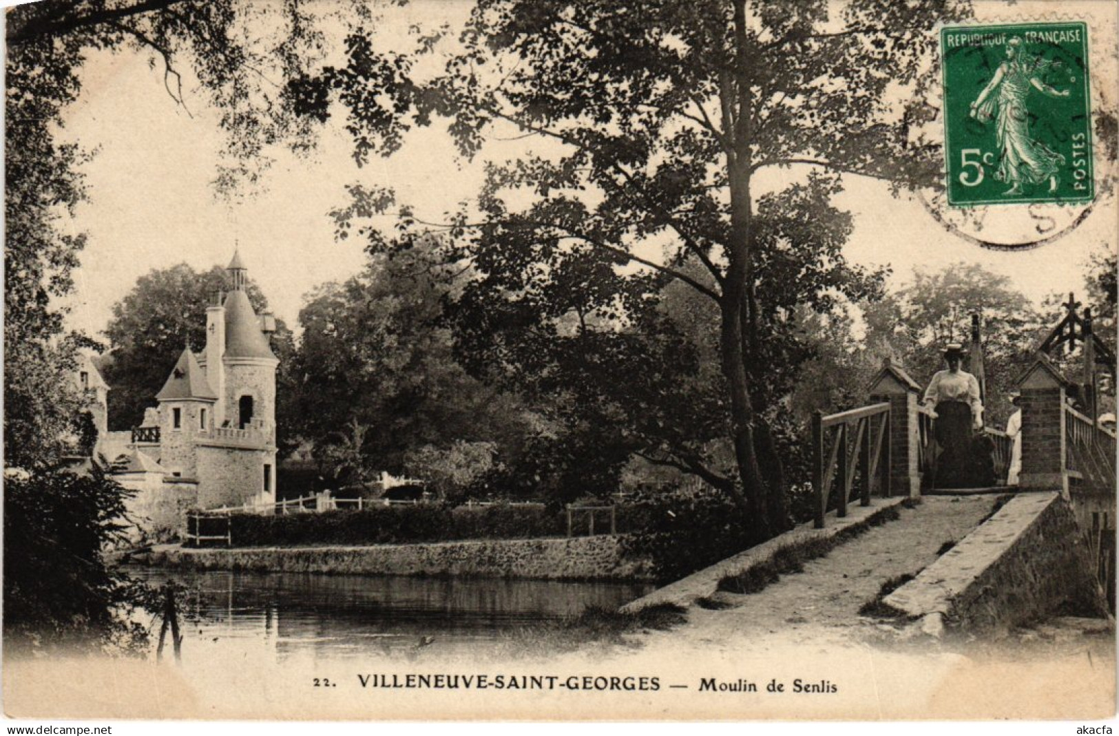 CPA Villeneuve le Roi Moulin de Senlis (1346710)