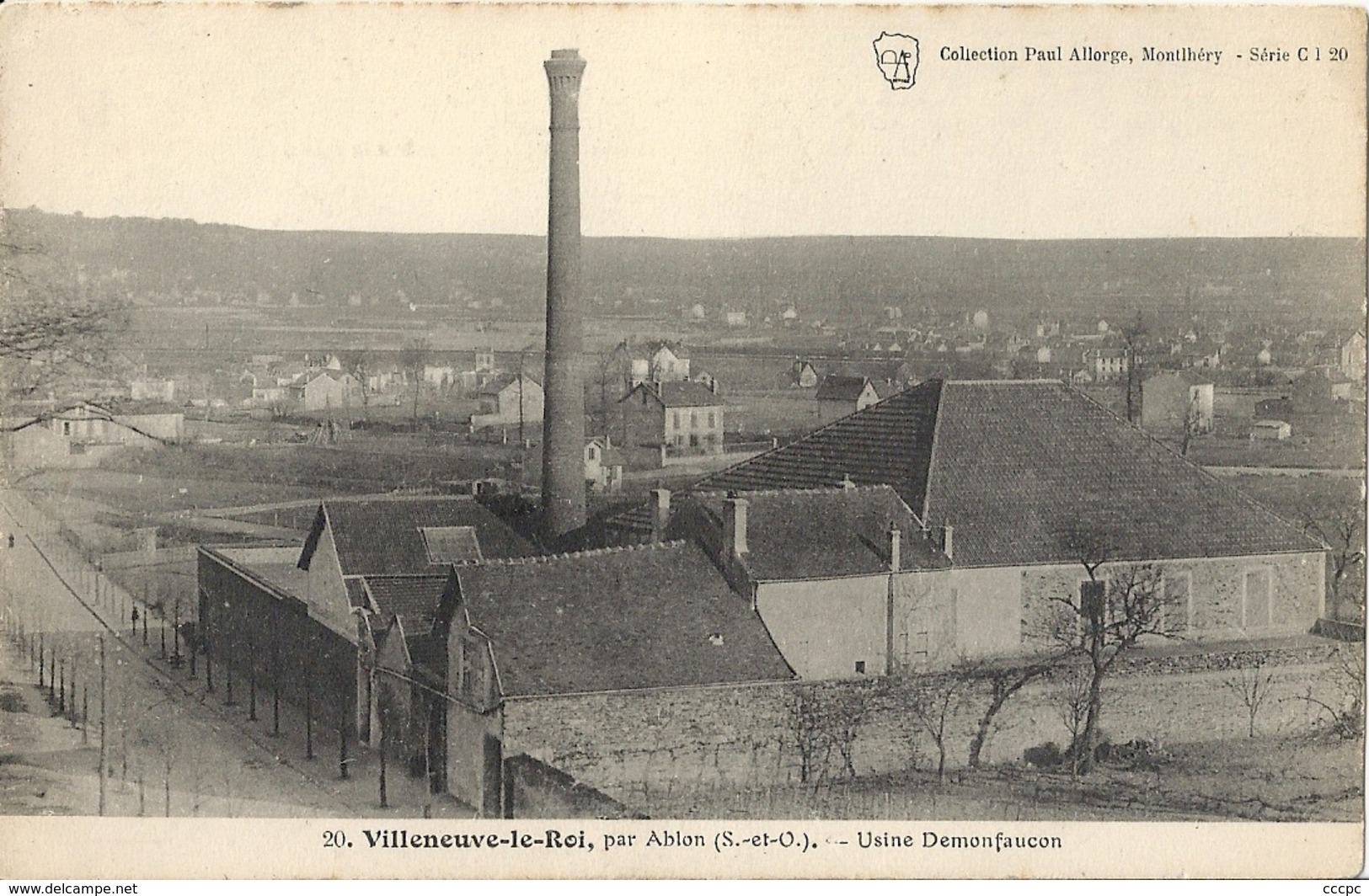CPA Villeneuve-le-Roi par Ablon Usine Demonfaucon