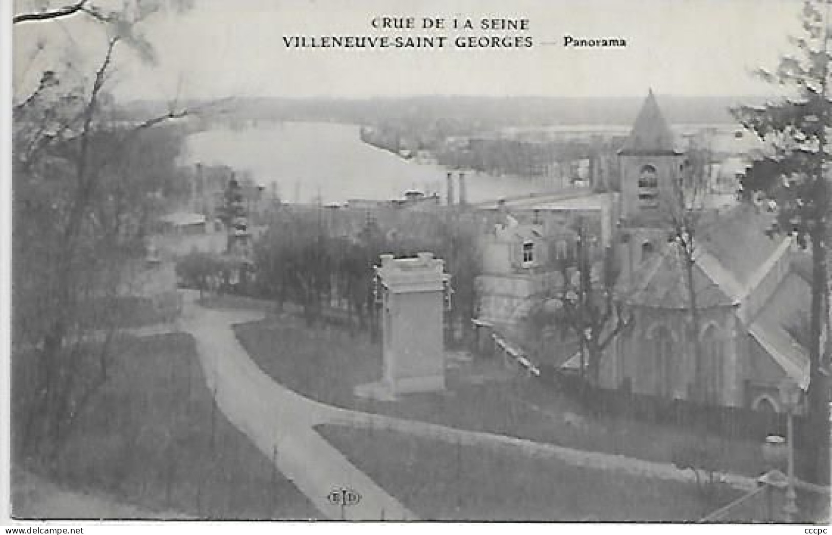 CPA Villeneuve-saint-Georges Crue de la Seine