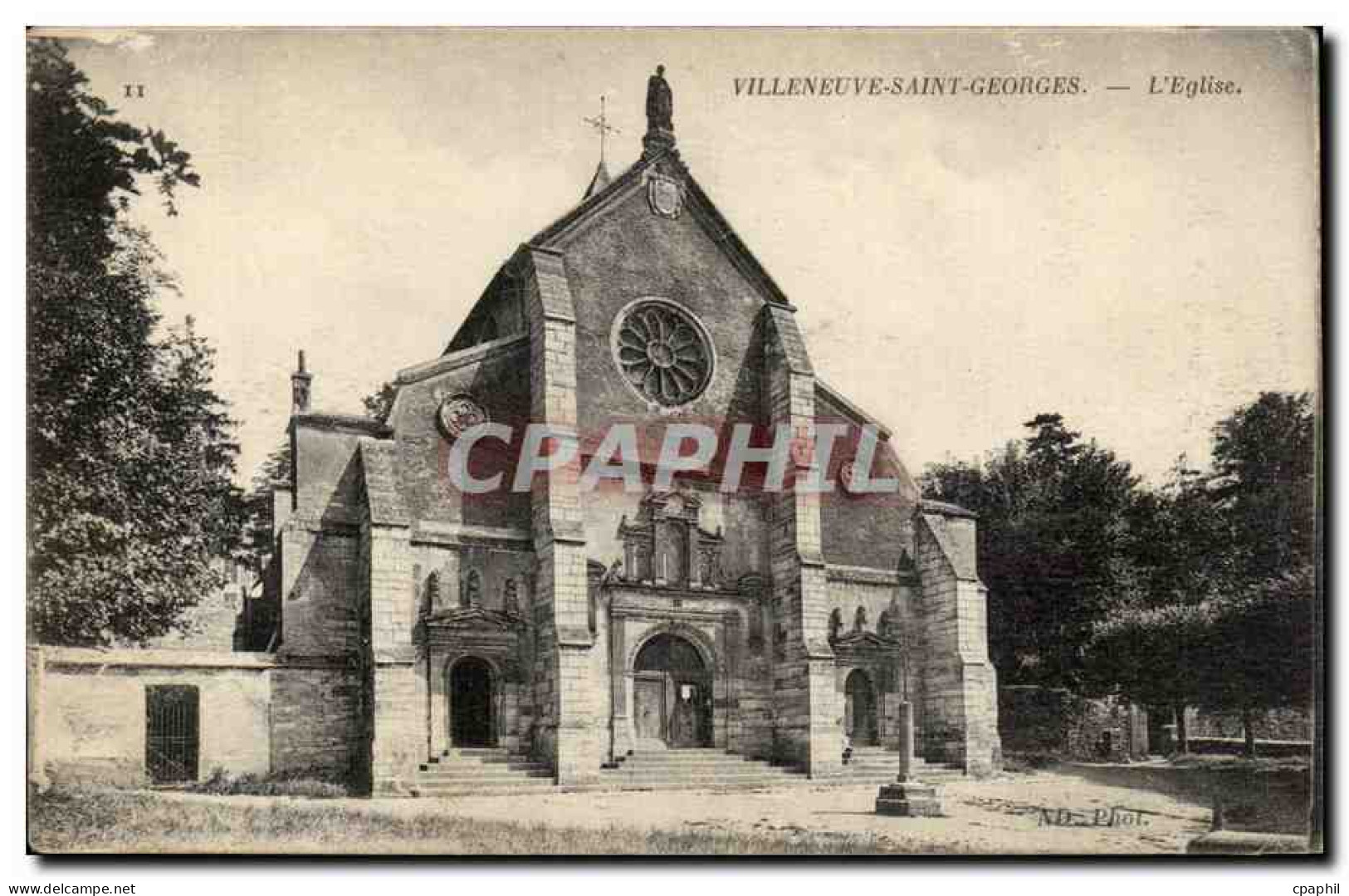 CPA Villeneuve Saint Georges L'eglise