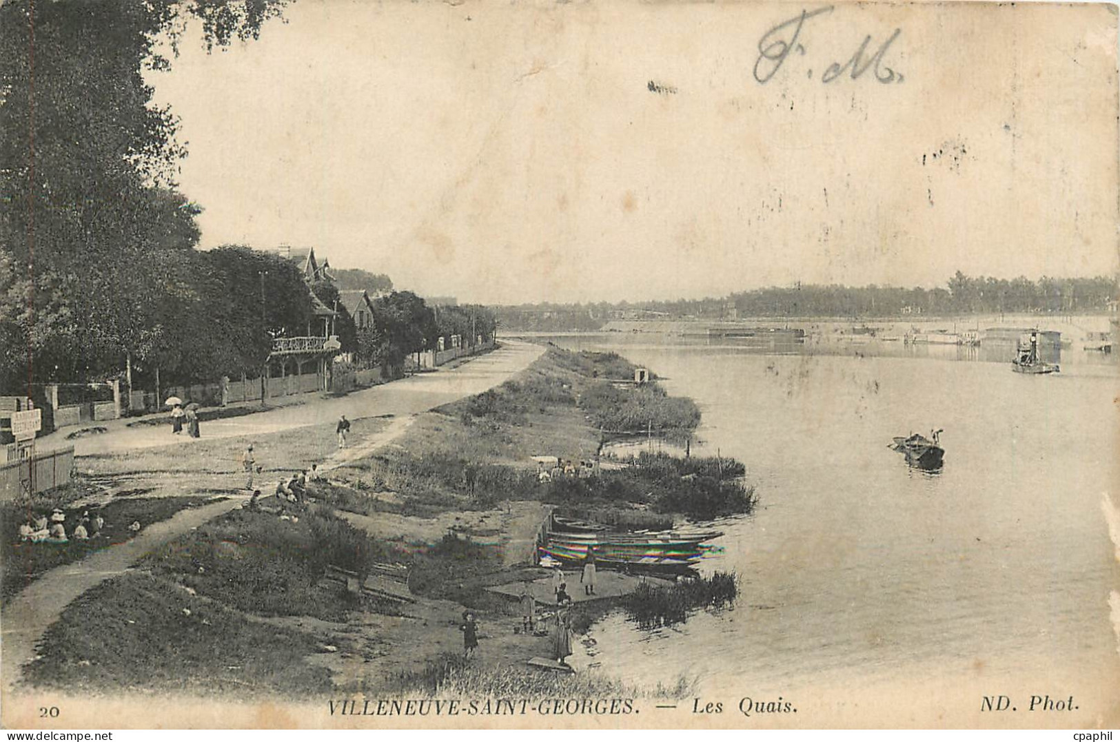 CPA Villeneuve Saint Georges Les Quais