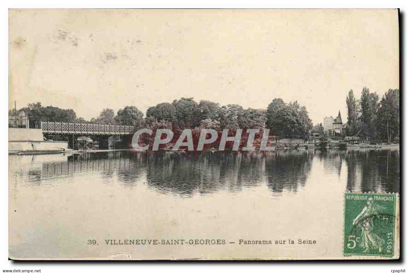 CPA Villeneuve Saint Georges Panorama sur la Seine