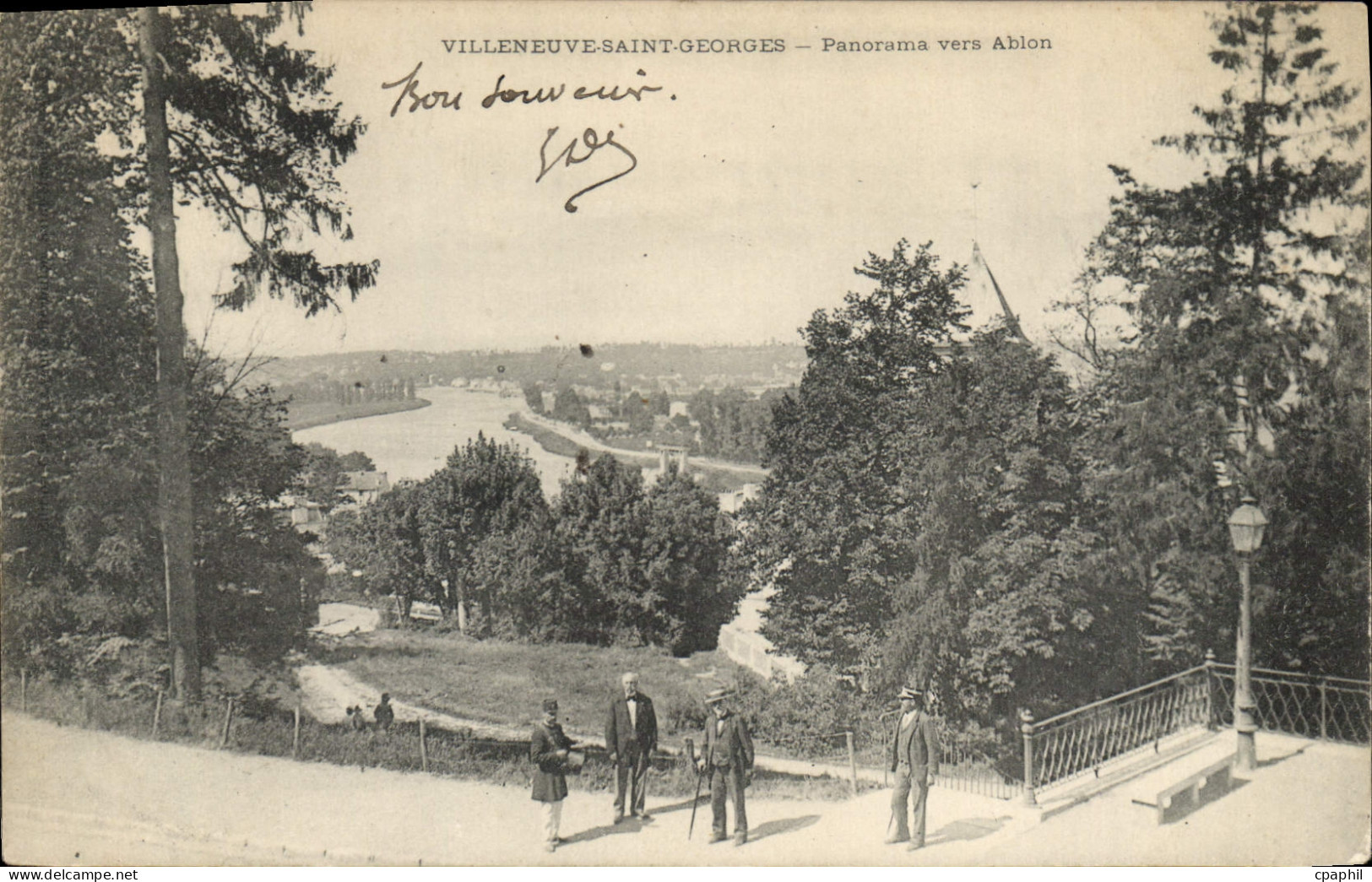 CPA Villeneuve Saint Georges Panorama vers Ablon