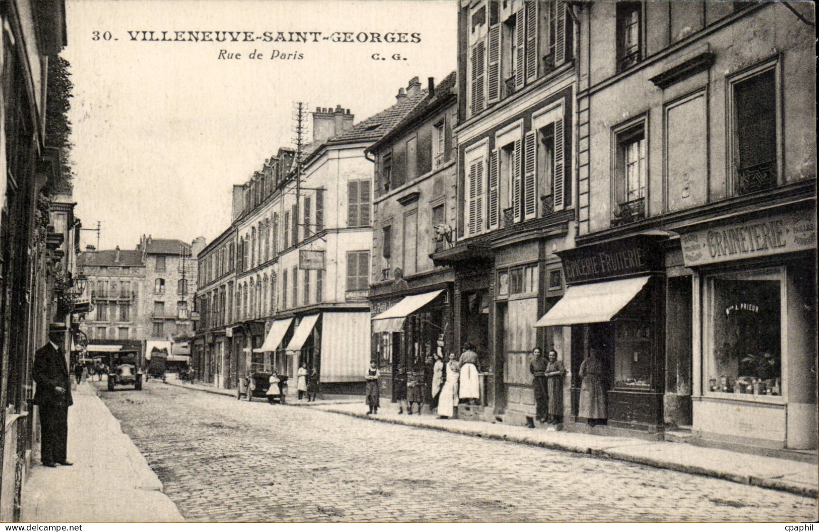 CPA Villeneuve Saint Georges Rue de Paris