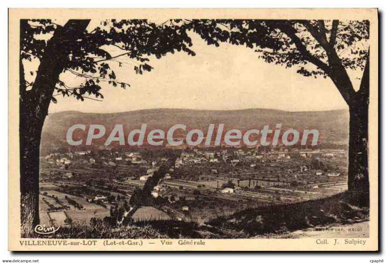 CPA Villeneuve Sur Lot Vue Generale