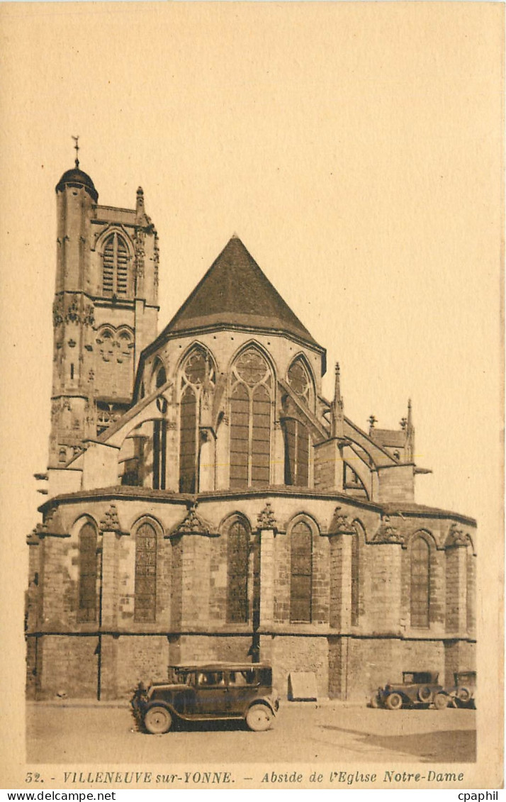 CPA Villeneuve sur Yonne Abside de l'Eglise Notre Dame