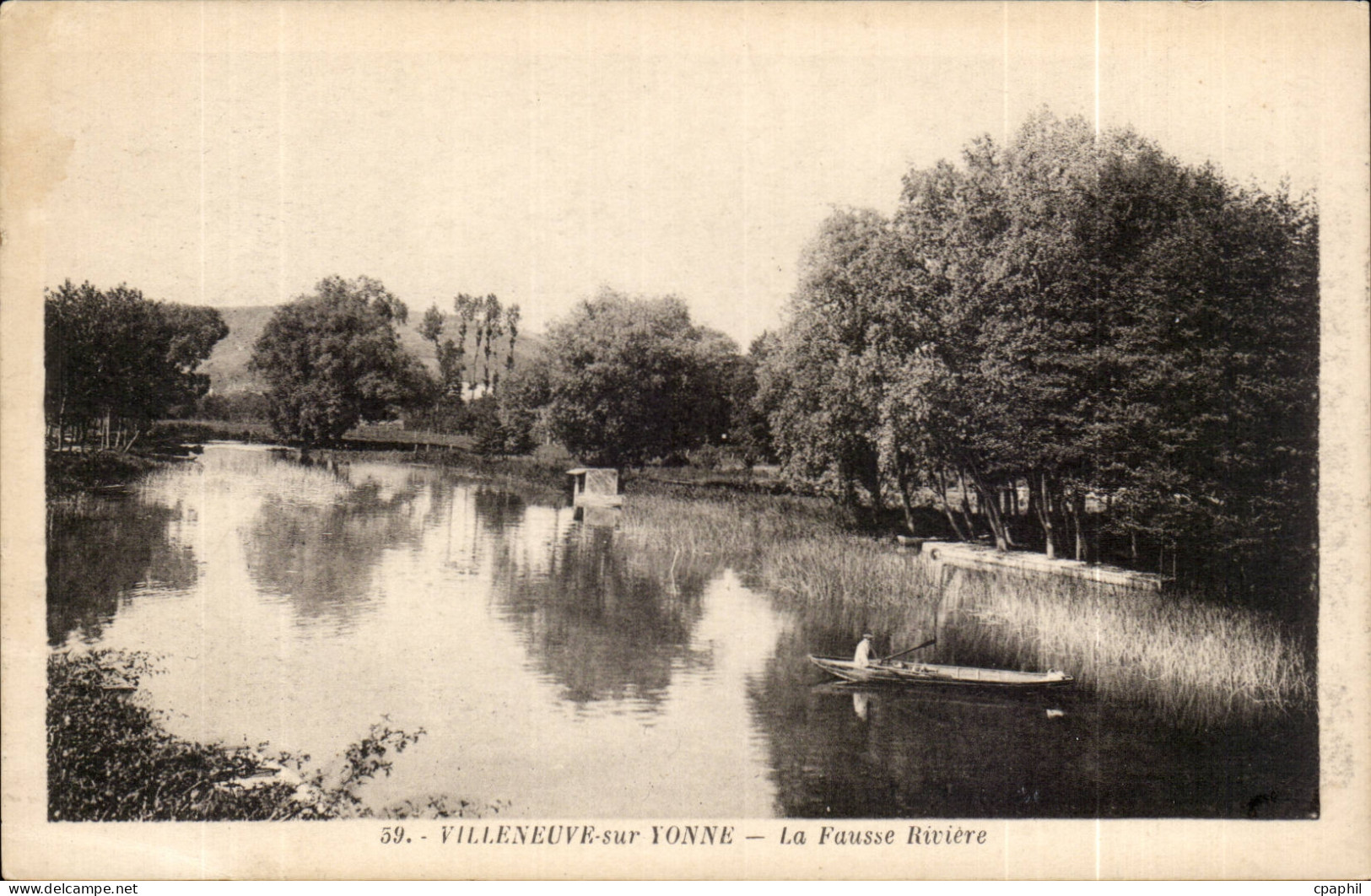 CPA Villeneuve sur Yonne La faussse riviere
