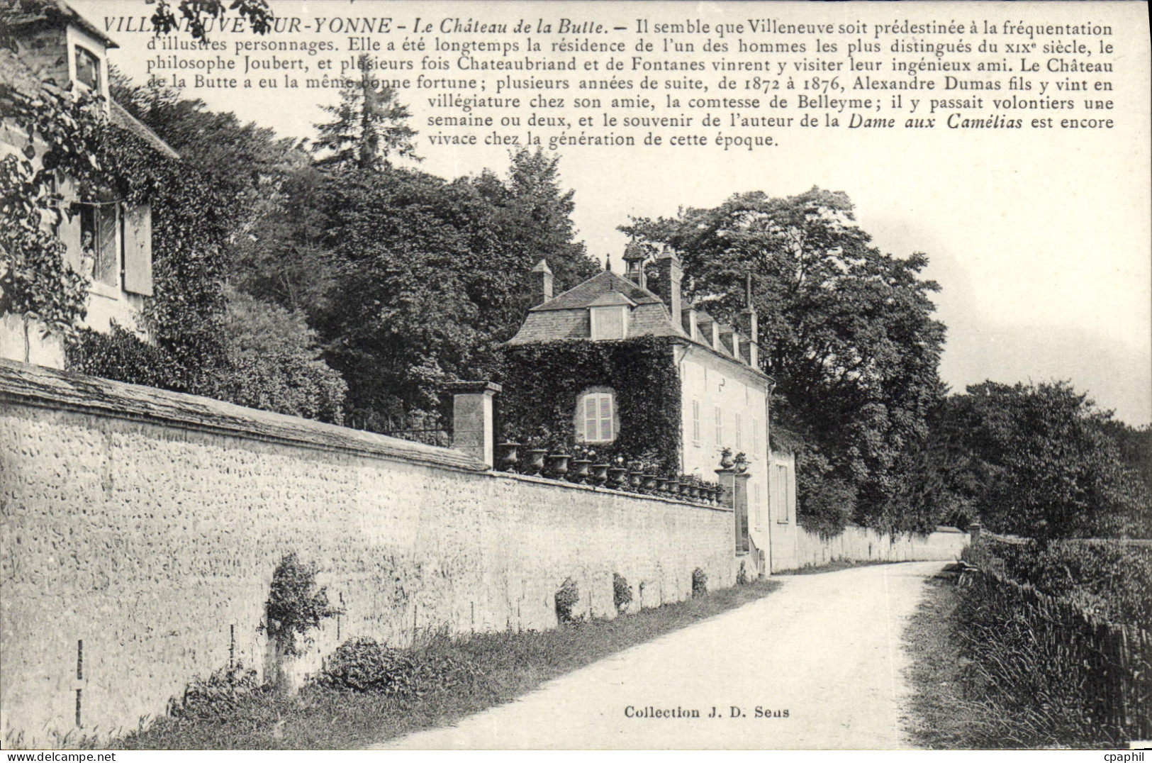 CPA Villeneuve sur Yonne Le Chateau de la Butte