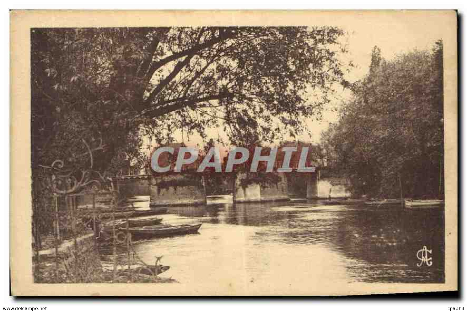 CPA Villennes sur Seine Bords de Seine le Vieux pont