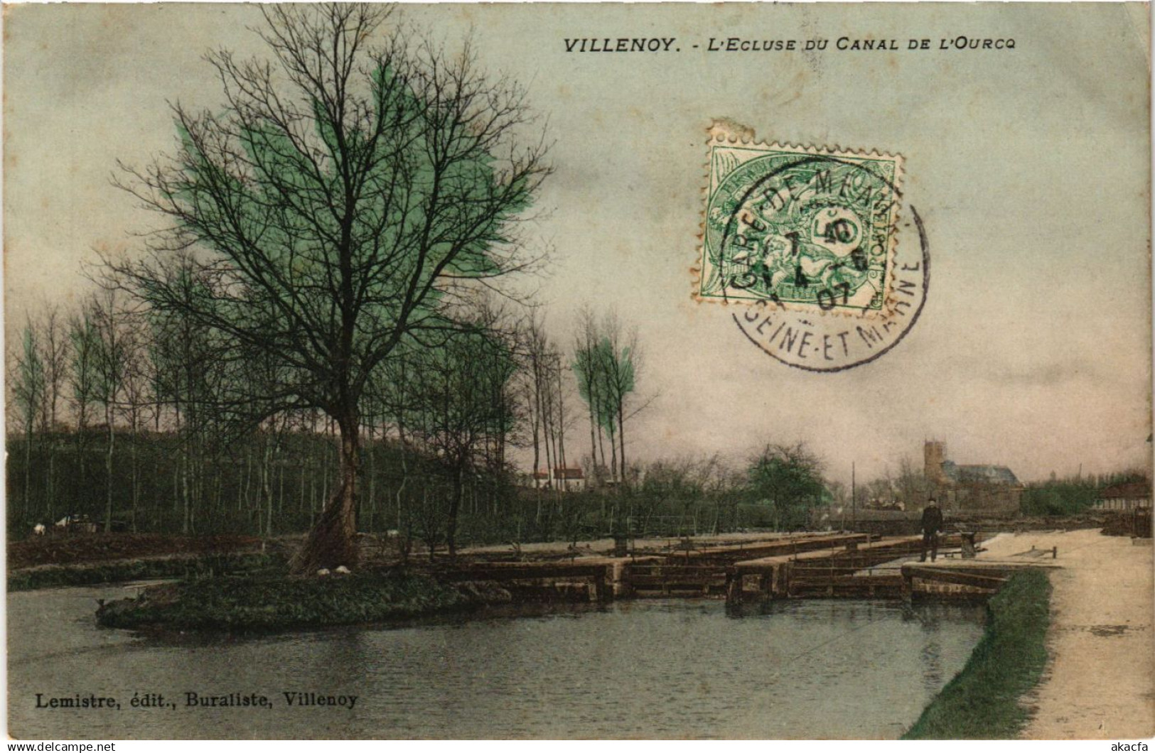 CPA Villenoy - L'Ecluse du Canal de l'Ourcq (638910)