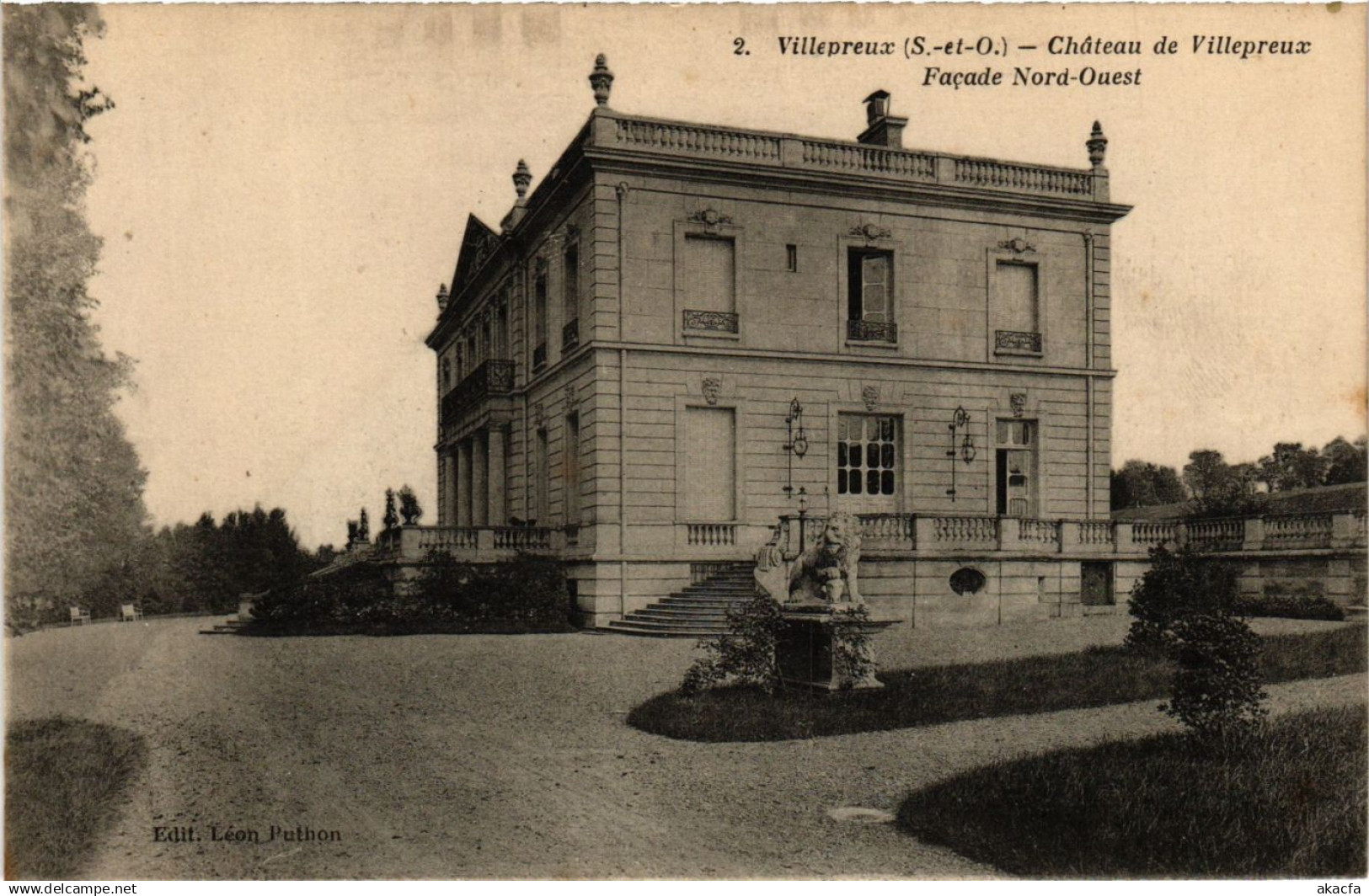 CPA VILLEPREUX - Chateau de VILLEPREUX - Facade Nord-Ouest (353617)