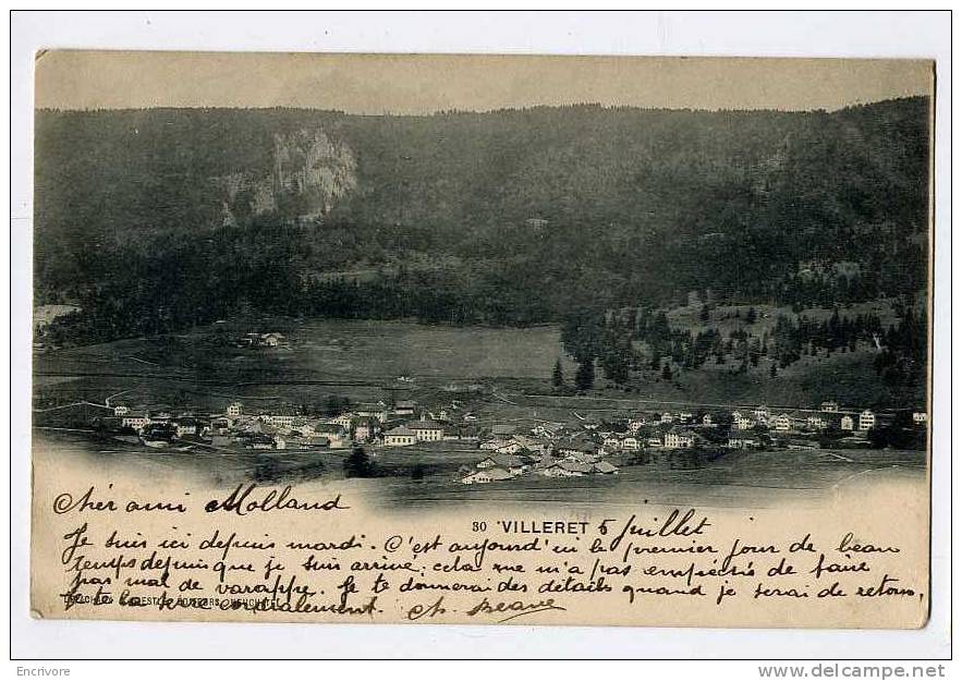 cpa VILLERET  ed delachaux nestle