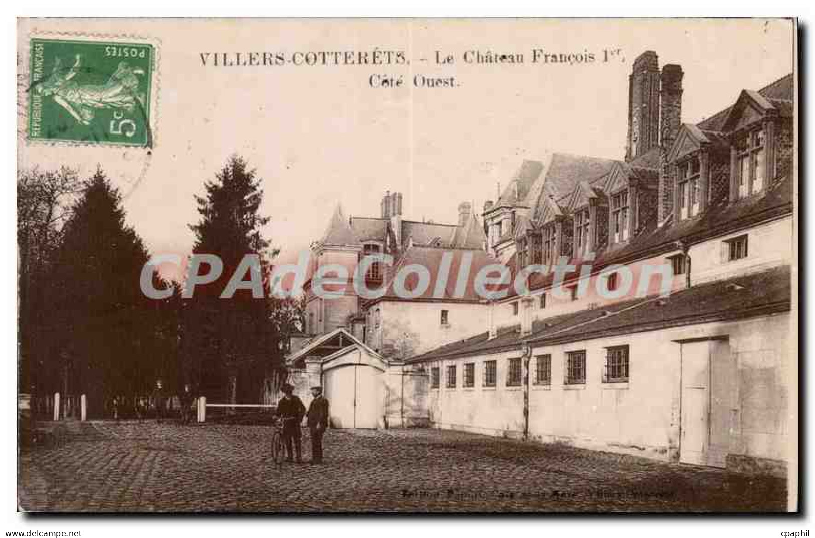 CPA Villers Cotterets le Chateau Francois Ier Cote Ouest